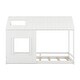 preview thumbnail 8 of 18, Twin Size House Bed with Roof and Window
