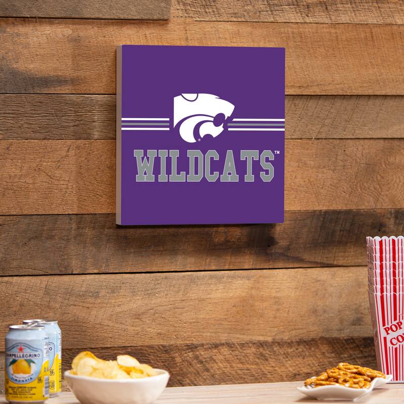 Kansas State University Wooden Door Decor Wall Sign - Multi-Color - 12 x 12