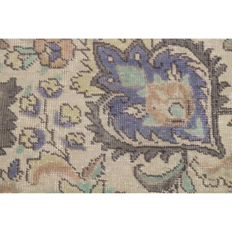 Medallion Tabriz Persian Vintage Rug Oriental Handmade Wool Carpet - 9'3" x 12'4"