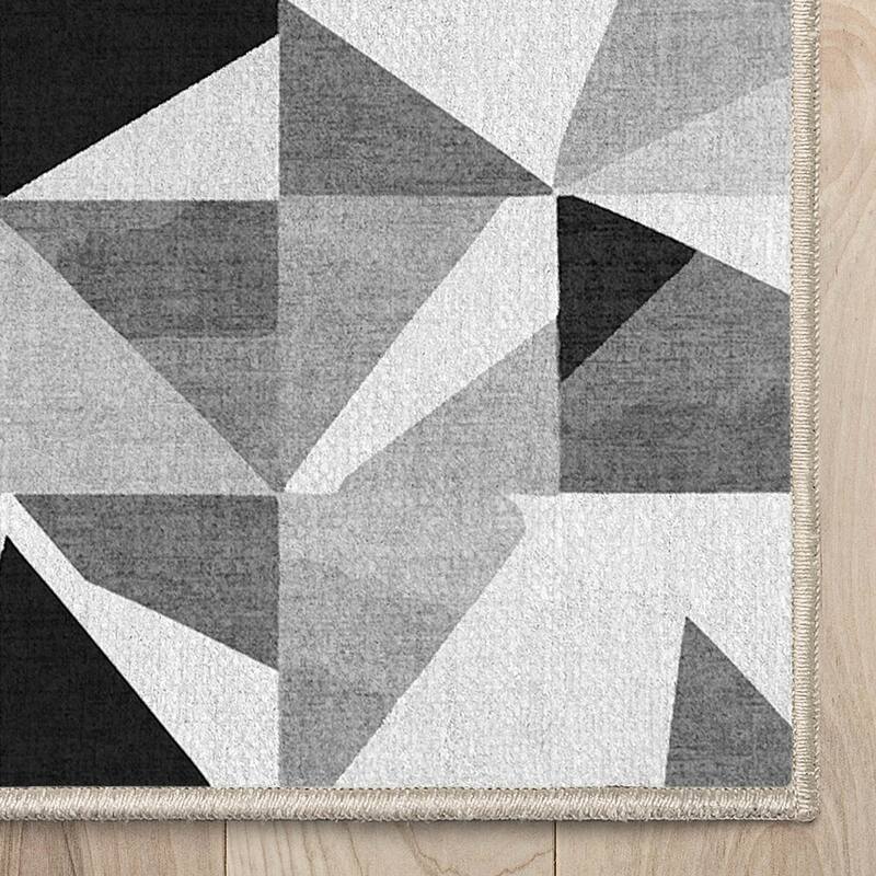 Well Woven Apollo Modern Tile Mid-Century Modern Flat-Weave Area Rug