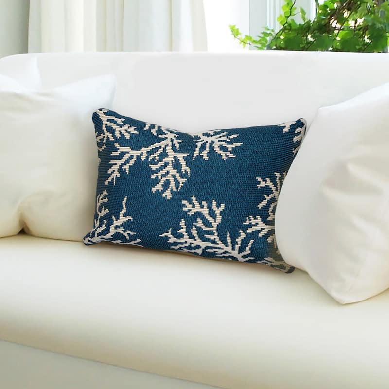 Liora Manne Marina Coral Edge Indoor/Outdoor Pillow
