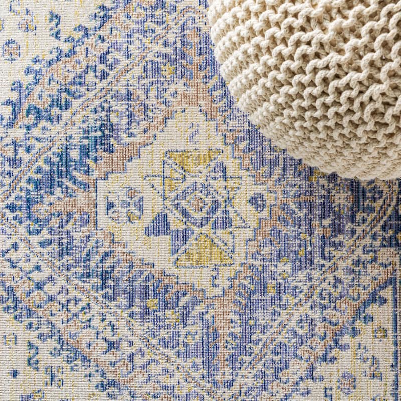 JONATHAN Y Alhambra Ornate Geometric Medallion Area Rug