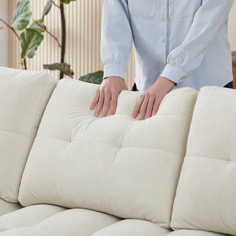 Pull-Out Sofa Bed with USB and tape-c charging ports