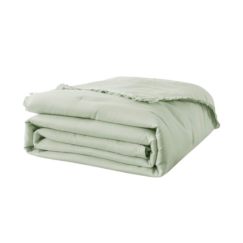 Ruffled Edge Down Alternative Blanket
