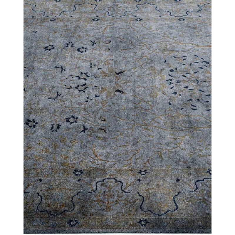 Overdyed, One-of-a-Kind Hand-Knotted Area Rug - Gray - 4' 7" x 6' 8"
