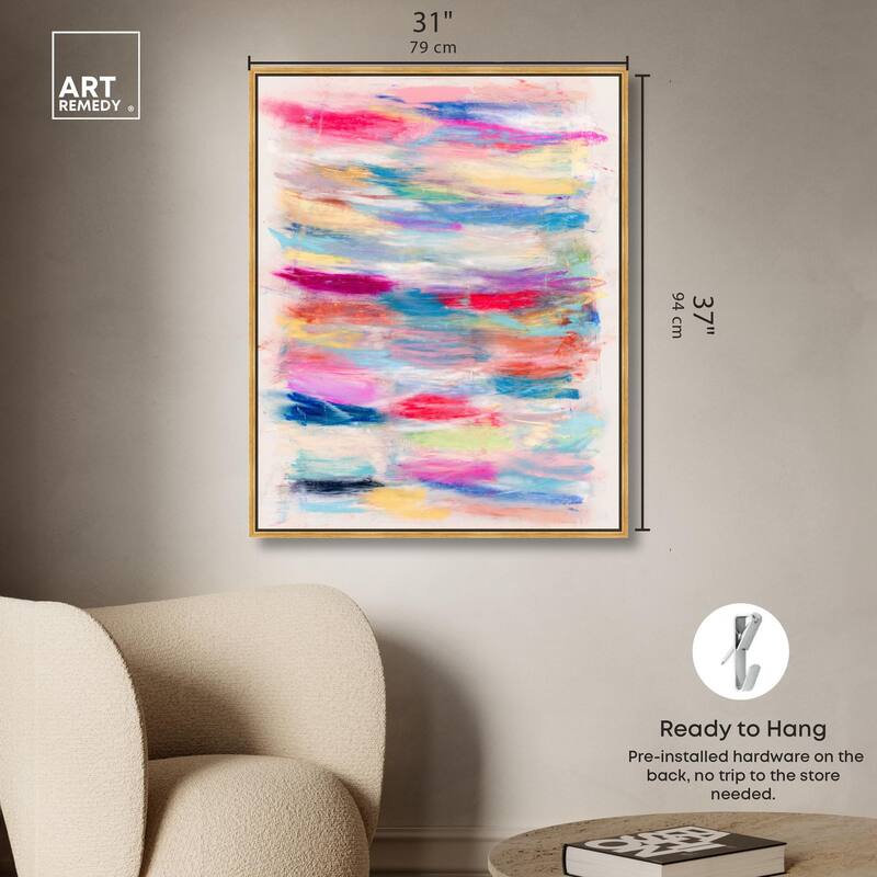 Color Bands Canvas by Art Remedy