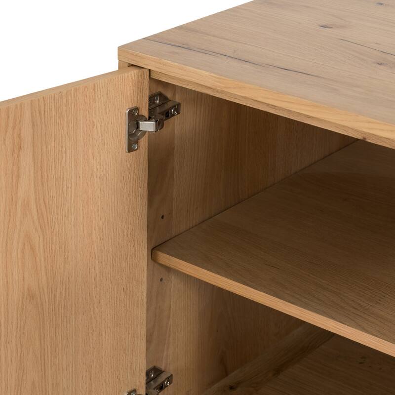 Larry Executive Desk-Light Oak Resin