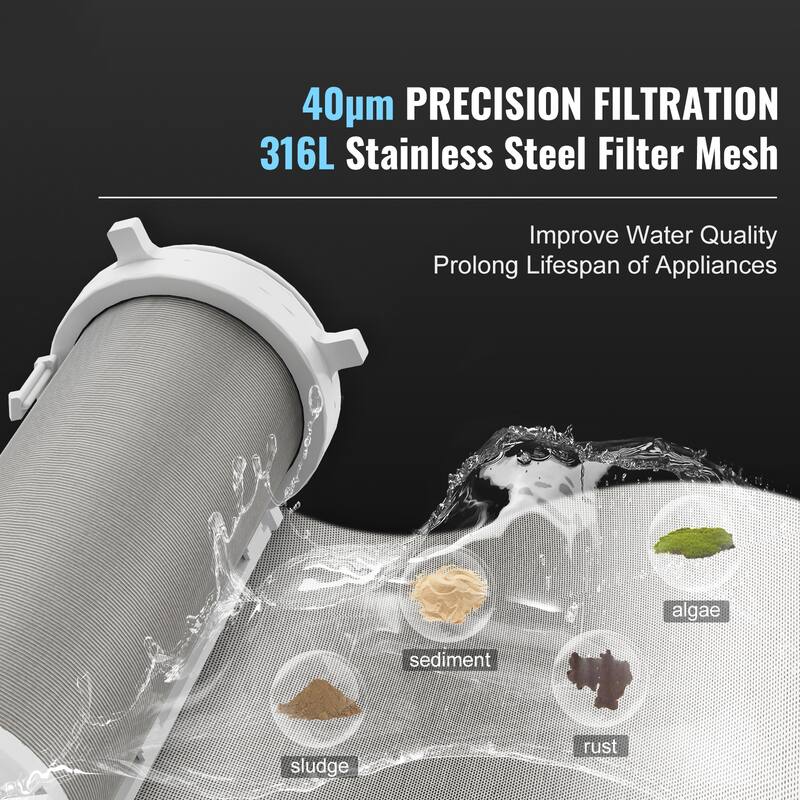Spin Down Filter for Whole House Water Filtration Systems