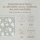 preview thumbnail 76 of 91, over&back Hand-Blocked 100% Cotton Placemats - Machine Washable - Set of 4