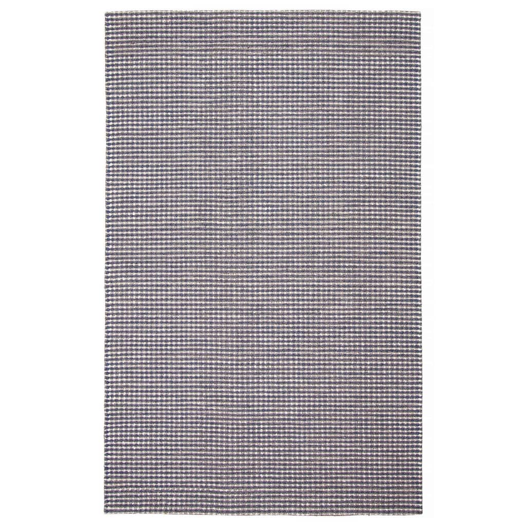 ECARPETGALLERY Braid weave Sienna Dark Navy Wool Rug - 5'0 x 8'1