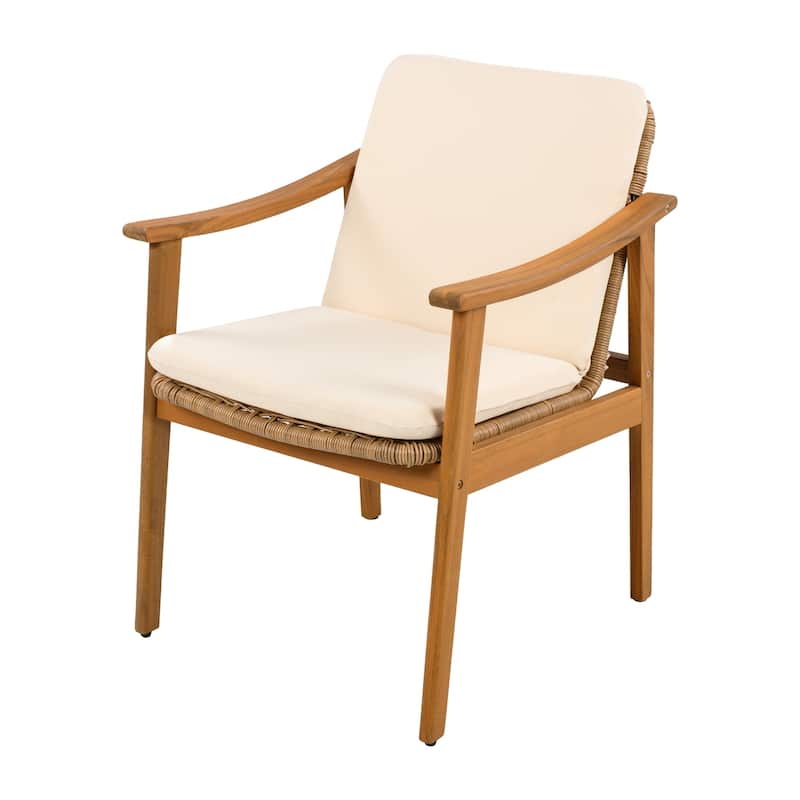 Christopher Knight Home Acacia Outdoor Club Chair Set of 2