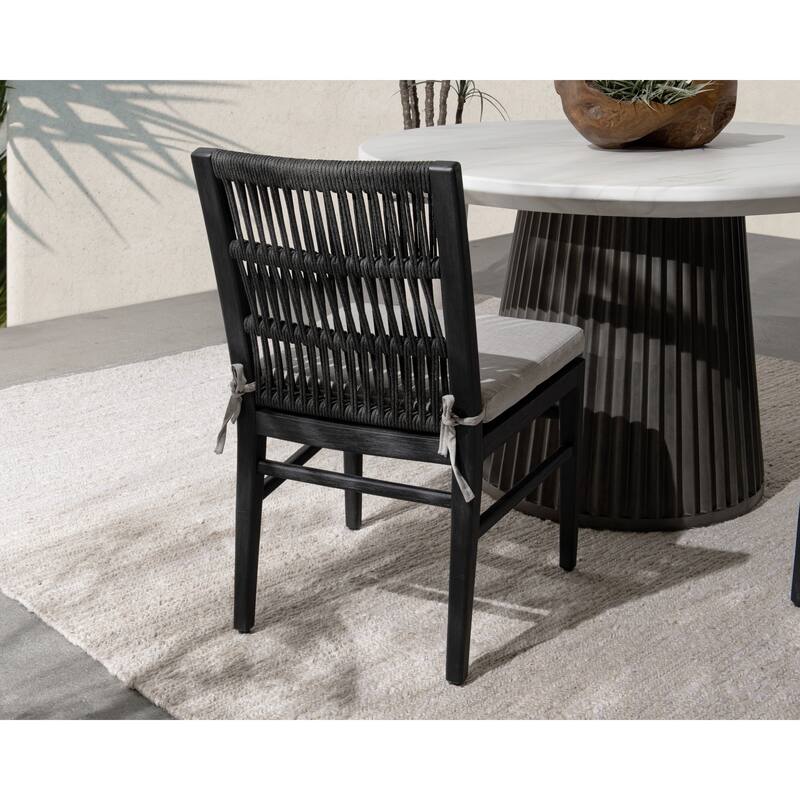 Classic Home Westville Set of 2 Outdoor Mahogany Wood Dining Chair