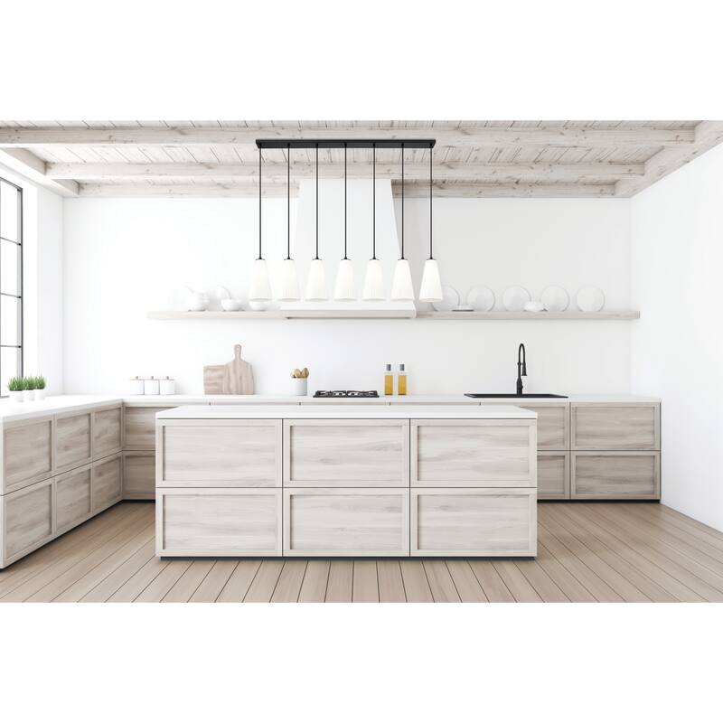 Z-Lite 3043P6-7L Farrell 7 Light 54" Wide Linear Chandelier