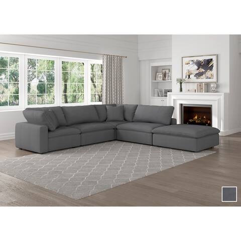 Sona 5-Piece Modular Sectional Sofa with Ottoman