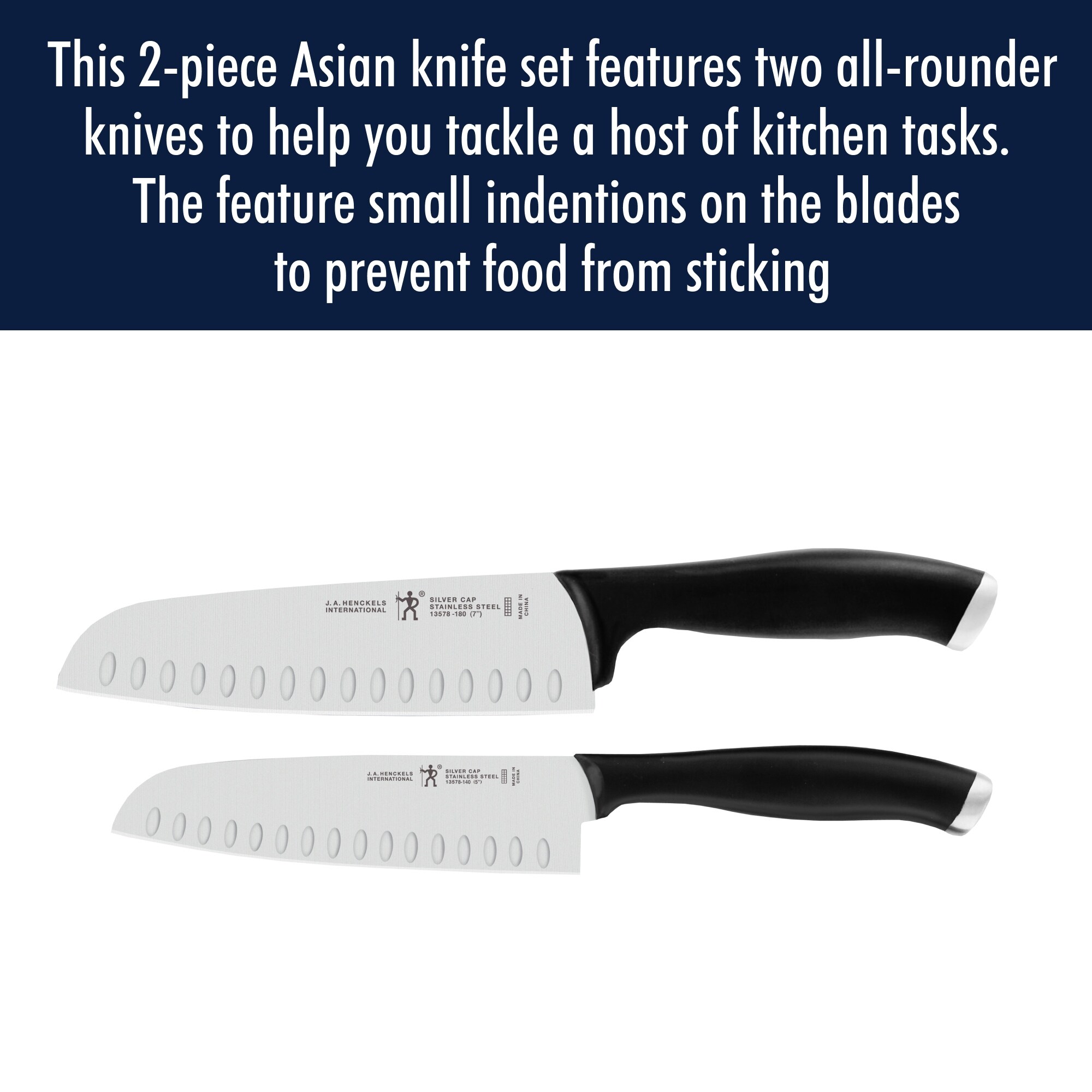 Henckels 2pc Asian Knife Set (7 in 2023