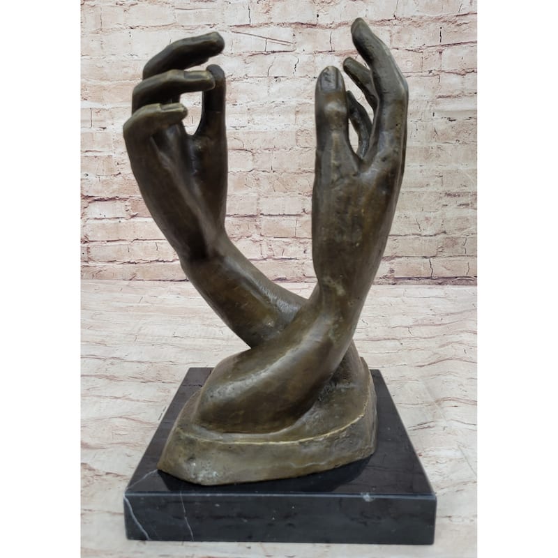 The Cathedral By Rodin, Rodin Clical Sculpture Genuine Bronze Sculpture Statue