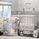 preview thumbnail 4 of 3, Lambs & Ivy Disney Baby Moonlight Mickey Mouse Fitted Crib Sheet - White