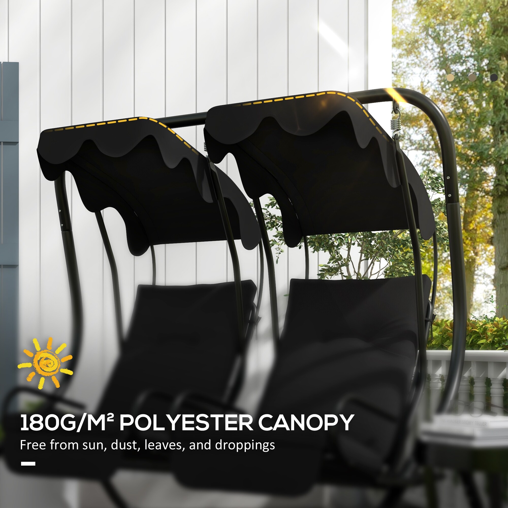 2 seat swing canopy replacement top
