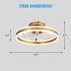 preview thumbnail 32 of 118, 20"/24"/72" Oaks Aura Cotti Low Profile Dimmable Smart Ceiling Fan with Lights 6-Speed Flush Mount Modern Remote