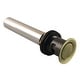 preview thumbnail 6 of 7, Kingston Brass Made To Match Brass Push Pop-Up Drain with Overflow Antique Brass