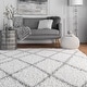 preview thumbnail 31 of 34, nuLOOM Alexa Moroccan Trellis Shag Area Rug