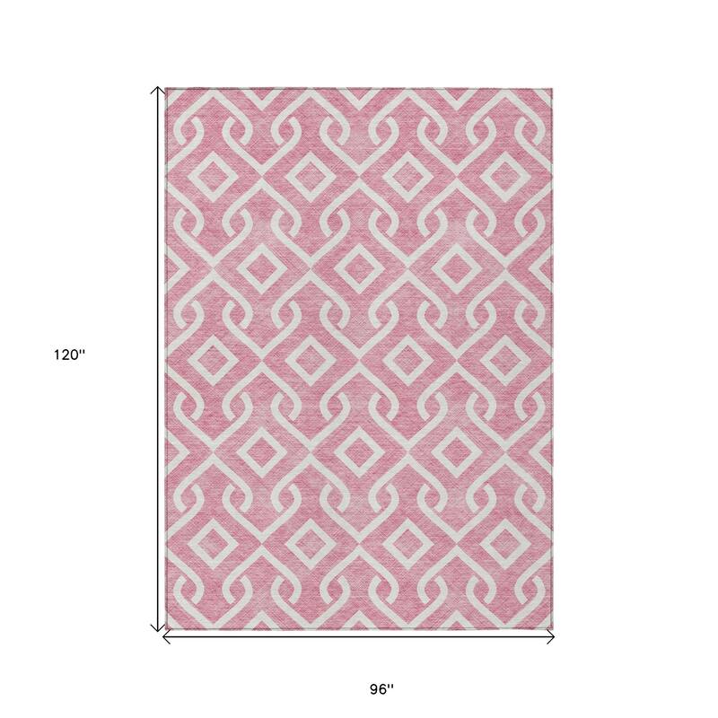 HomeRoots Geometric Transitional Rectangle Outdoor Rug