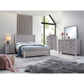 Essa 4 Piece Gray Panel Bedroom Set - Bed Bath & Beyond - 40154197