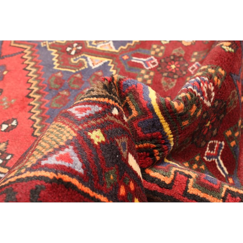 ECARPETGALLERY Hand-knotted Andelz Red Wool Rug - 4'1 x 6'5