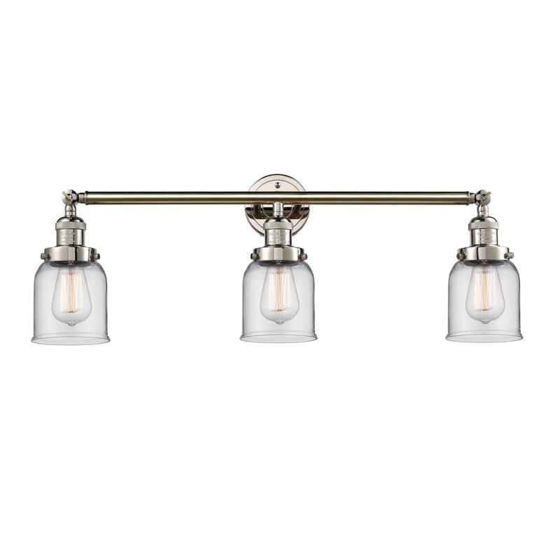 Innovations Lighting Small Bell 3 Light 30" Wide Bathroom Vanity Light