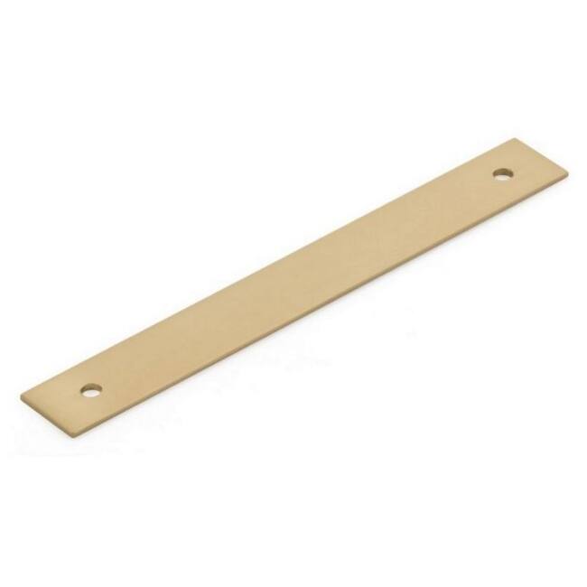Schaub and Company Pub House Rectangular 5" Center to Center Solid - Signature Satin Brass