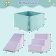 preview thumbnail 3 of 8, Gymax 3-in-1 Foam Climbing Blocks for Toddlers w/ Ball Pit for