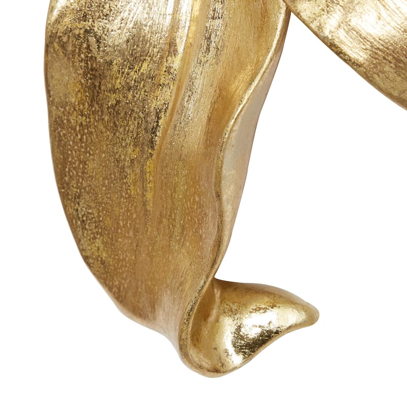 Polystone Floral 3D Home Wall Decor - Set of 3 Gold or Silver - Roche River Decor