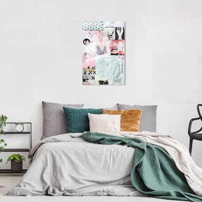 Wynwood Studio Canvas Abstract My Impression of You Blue Modern & Contemporary Wall Art Canvas Print