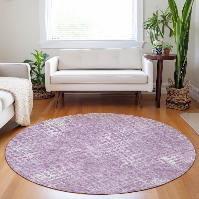 Machine Washable Indoor/ Outdoor Chantille Vintage Trellis Rug