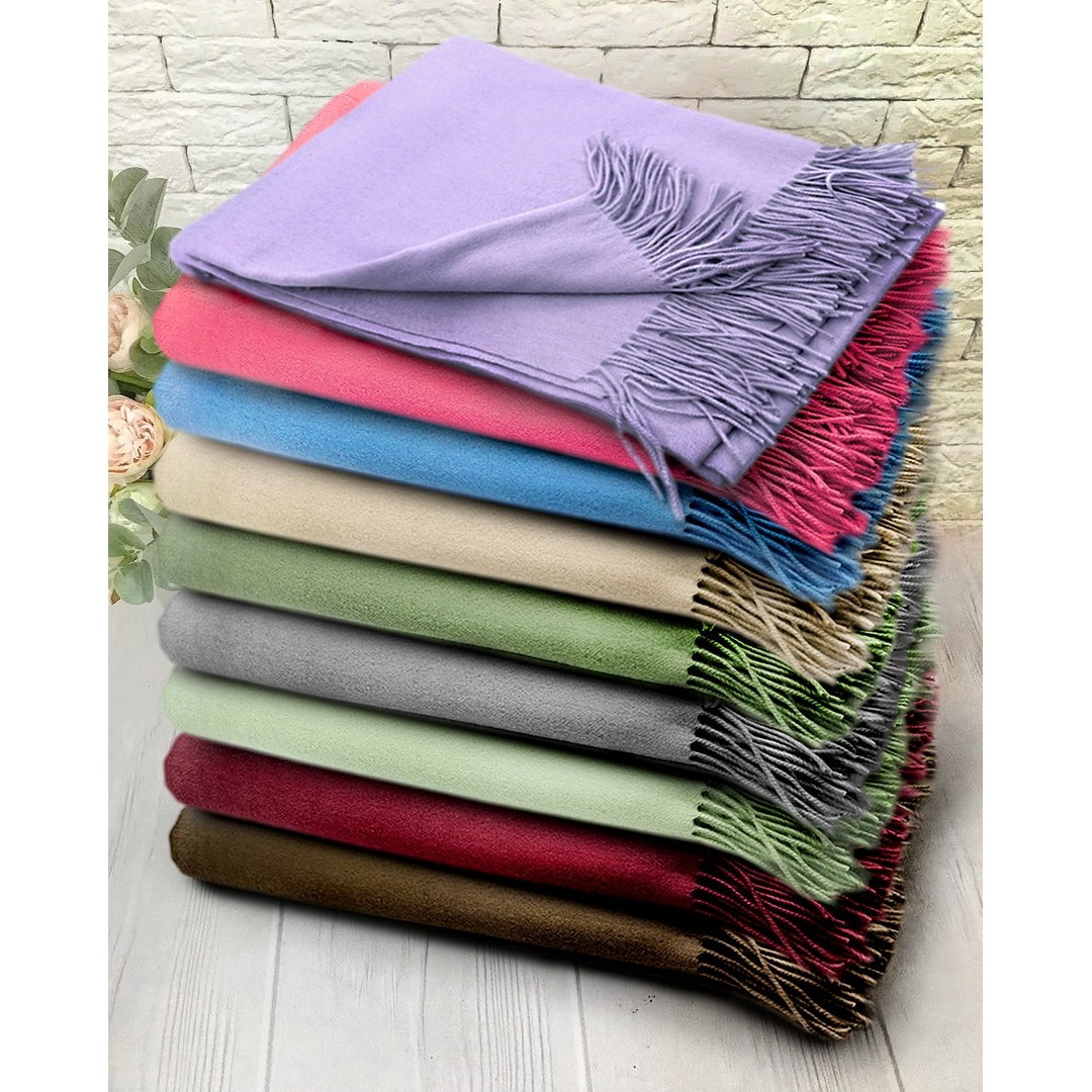 STP Goods Lavender Cashmere Wool Throw Blanket Bed Bath Beyond 34421580