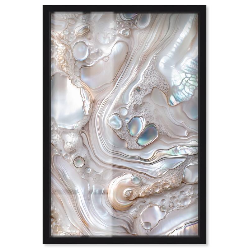 Fluid Preciousness II Shadowbox by Art Remedy - Black - 24" x 36"