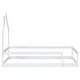 preview thumbnail 48 of 46, Twin Size Pine Wood Platform Bed Frame with House-Shaped Headboard Floor Bed with Full-Length Guardrails