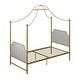 preview thumbnail 27 of 34, Little Seeds Monarch Hill Gold Clementine Canopy Bed