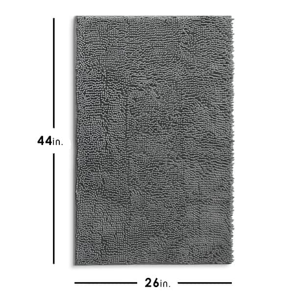 dimension image slide 9 of 34, Hearth & Harbor Non-Slip Super Plush Chenille Bathroom Rugs
