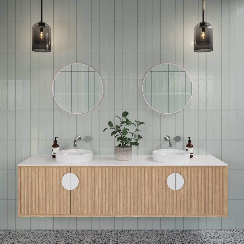 Glass Warehouse MF-R-20 Leia 20" Diameter Contemporary Circular Framed
