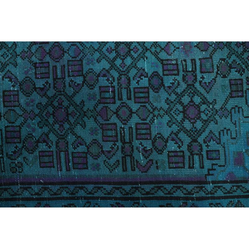 ECARPETGALLERY Hand-knotted Color Transition Turquoise Wool Rug - 3'0 x 6'7