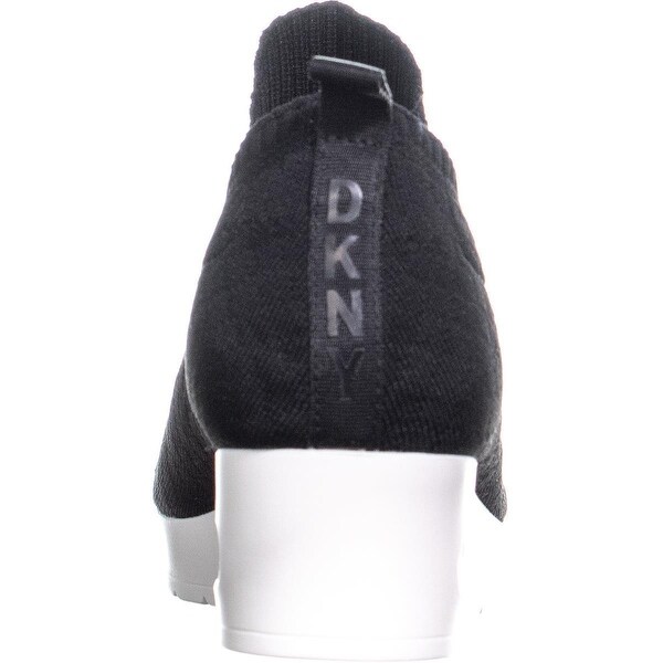 dkny angie slip on wedge sneaker