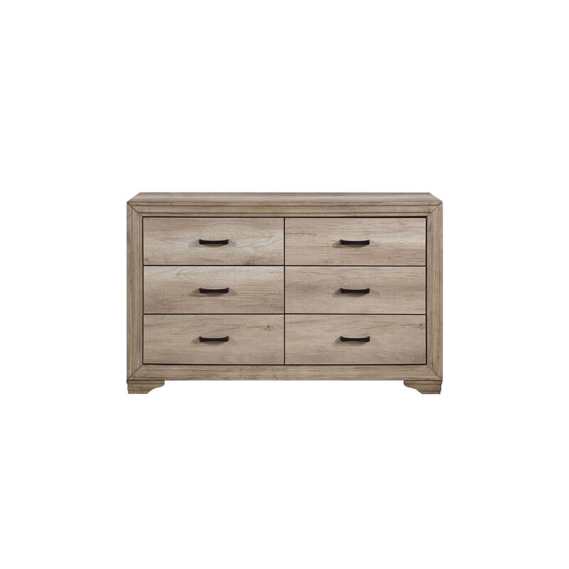 Ben 5 Piece Rustic Melamine Laminate Modern Panel Bedroom Set