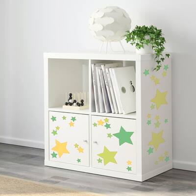 Walplus Green Yellow Stars Wall Sticker Home Decor Minimalist Decal
