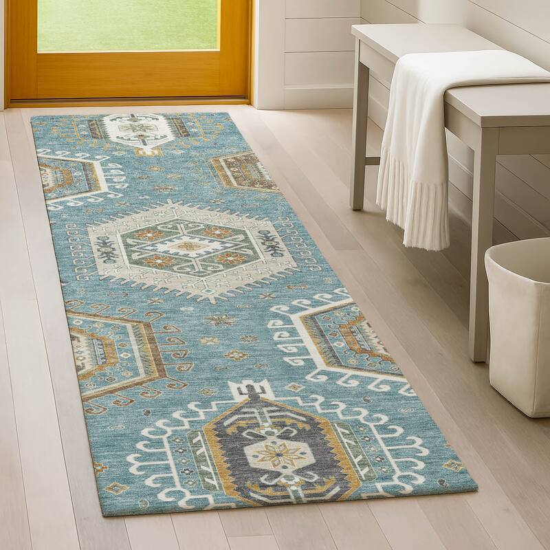 Machine Washable Indoor/ Outdoor Global Akron Chantille Rug