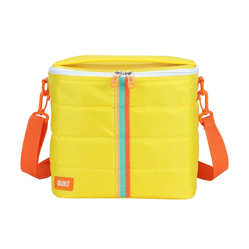 Built Puffer Lunch Crossbody Bag - Citrus Sunrise Stripe