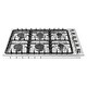 preview thumbnail 12 of 10, 36 in. Gas Cooktop in Stainless Steel with 6 Italian Made Burners - 36 in.