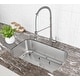 preview thumbnail 7 of 9, Ruvati 30-inch Undermount 16 Gauge Stainless Steel Kitchen Sink Single Bowl - RVM4250 - 30″ x 18-1/8″