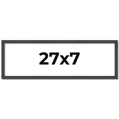 27x7 Frame Brown Solid Wood Picture Frame - Complete Modern Photo