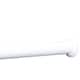 1-inch Adjustable Tension-mounted Shower or Window Curtain Rod - 42"-72" - Glossy White